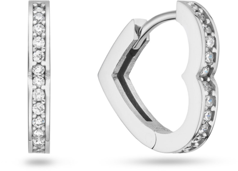 Klapoorringen Hart CZ M 925RD