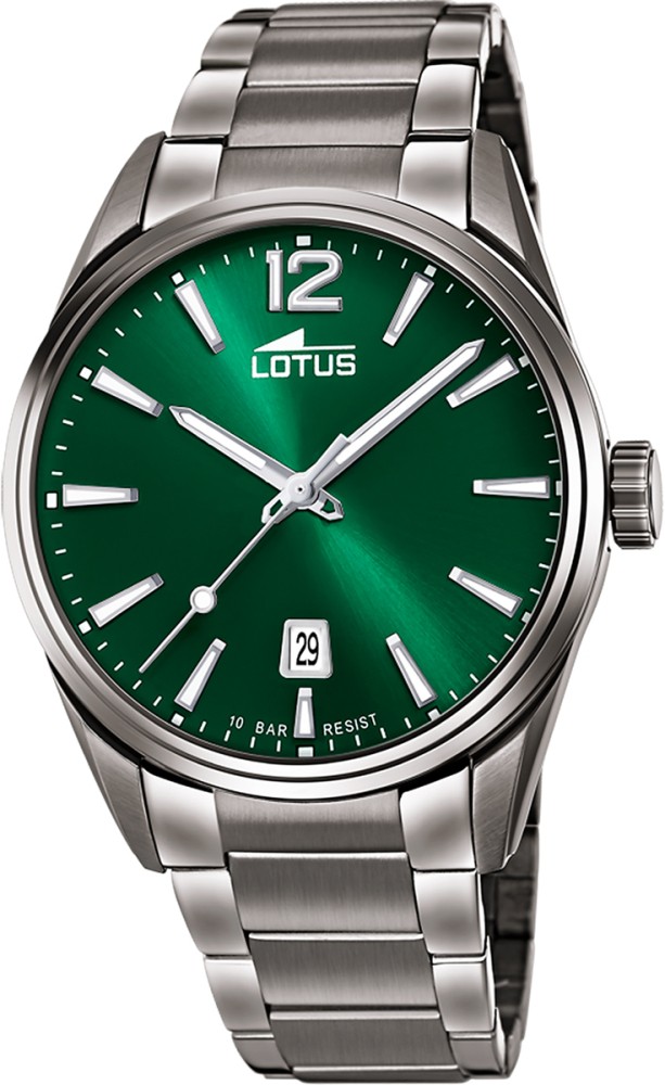 LOTUS MEN'S GREEN CHRONO 316L STAINLESS STEEL WATCH BRACELET 18684/4