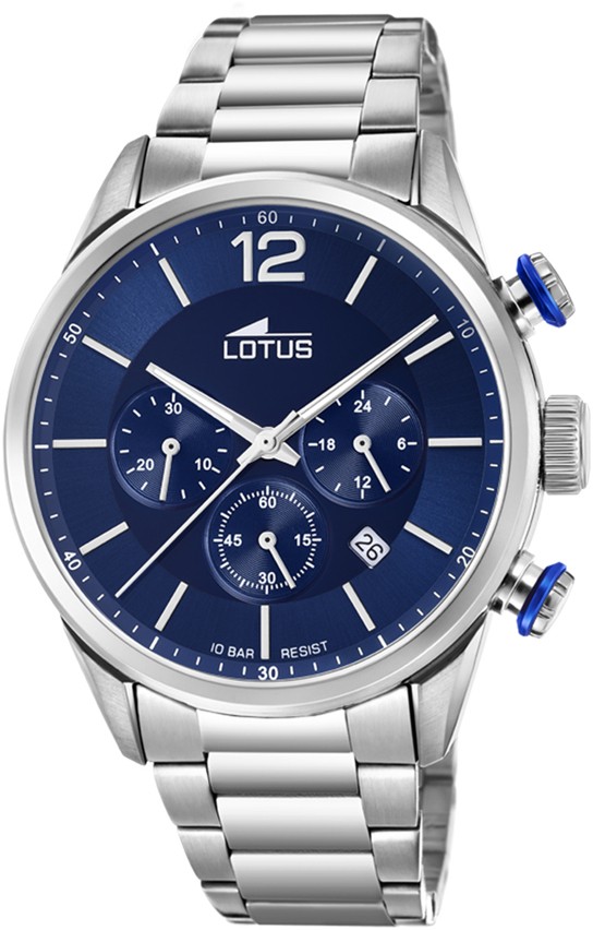 LOTUS MEN'S BLUE CHRONO STAINLESS STEEL WATCH BRACELET 18688/1