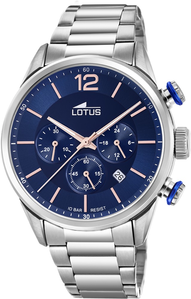 LOTUS MEN'S BLUE CHRONO STAINLESS STEEL WATCH BRACELET 18688/2