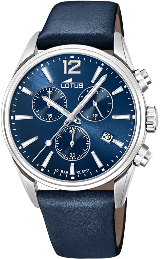 LOTUS MEN'S BLUE LEATHER WATCH BRACELET 18691/1