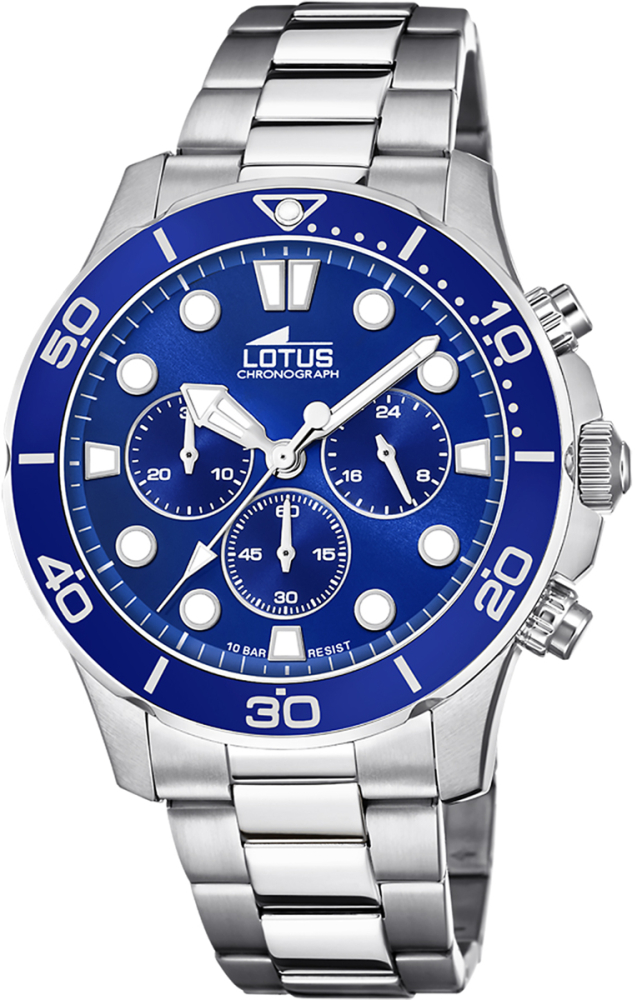 LOTUS MEN'S BLUE EXCELLENT STAINLESS STEEL WATCH BRACELET 18756/1