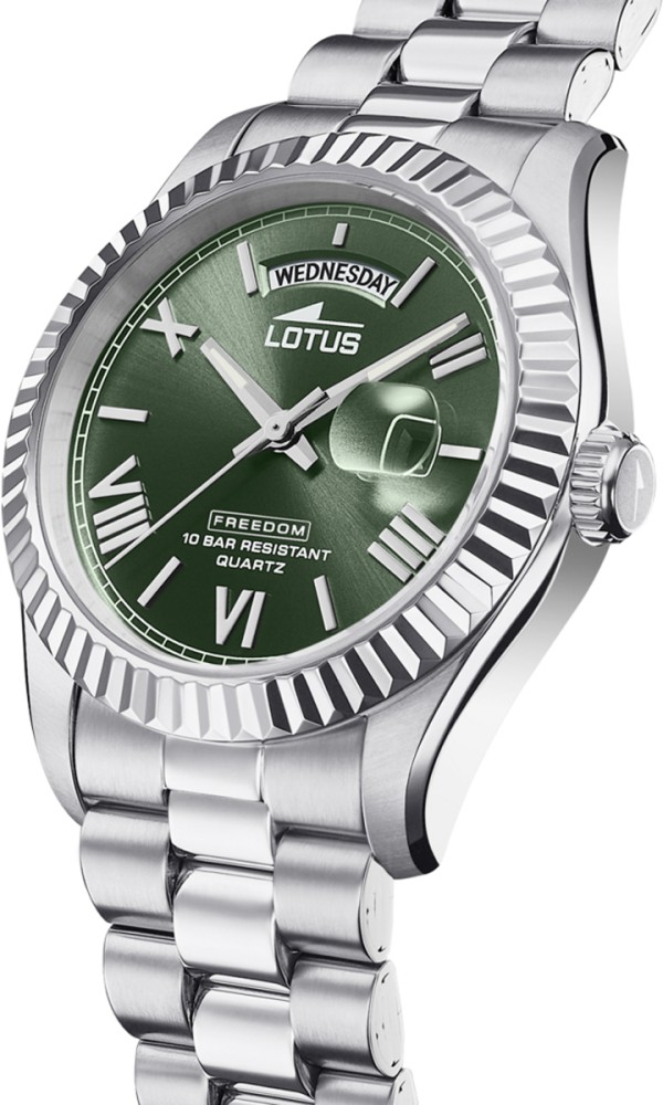 LOTUS MEN'S GREEN STAINLESS STEEL WATCH BRACELET 18854/3