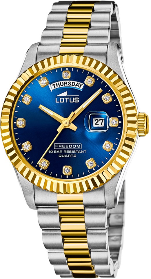 LOTUS MEN'S BLUE STAINLESS STEEL WATCH BRACELET 18855/5