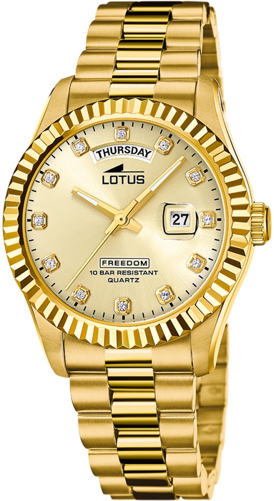 LOTUS MEN'S CLEAR STAINLESS STEEL WATCH BRACELET 18857/5