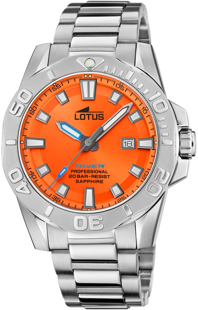 LOTUS MEN'S ORANGE STAINLESS STEEL WATCH BRACELET 18926/3