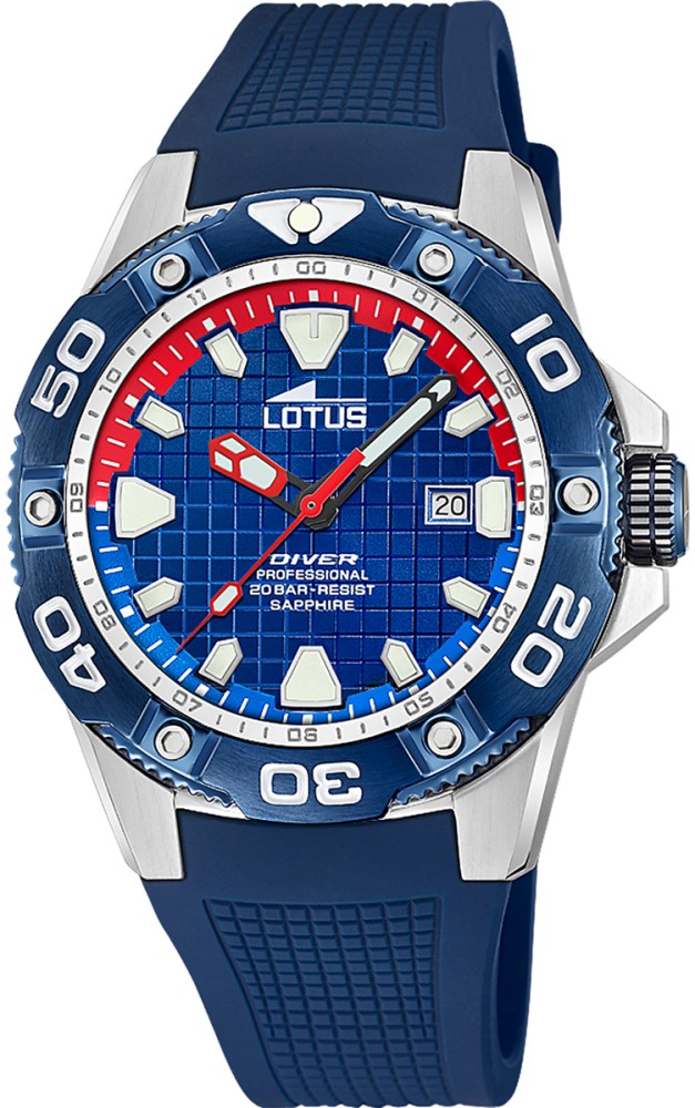 LOTUS MEN'S BLUE RUBBER WATCH BRACELET 18927/2
