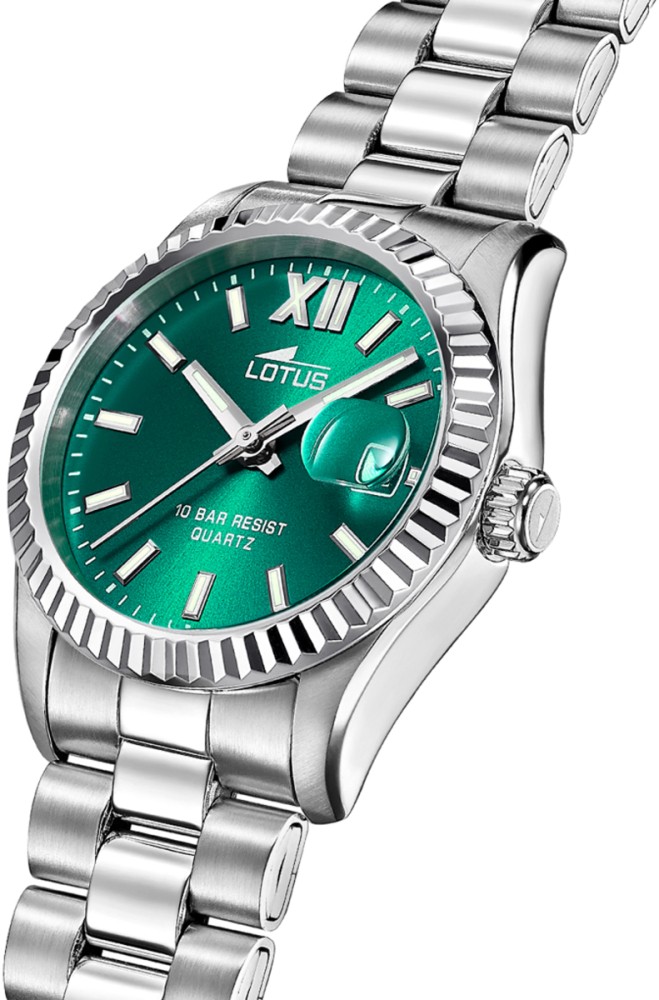 WOMEN'S LOTUS FREEDOM WATCH WITH GREEN DIAL 18930/4