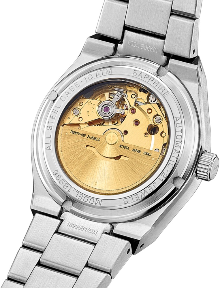 LOTUS MEN'S BLACK AUTOMATIC STAINLESS STEEL WATCH BRACELET 18996/5
