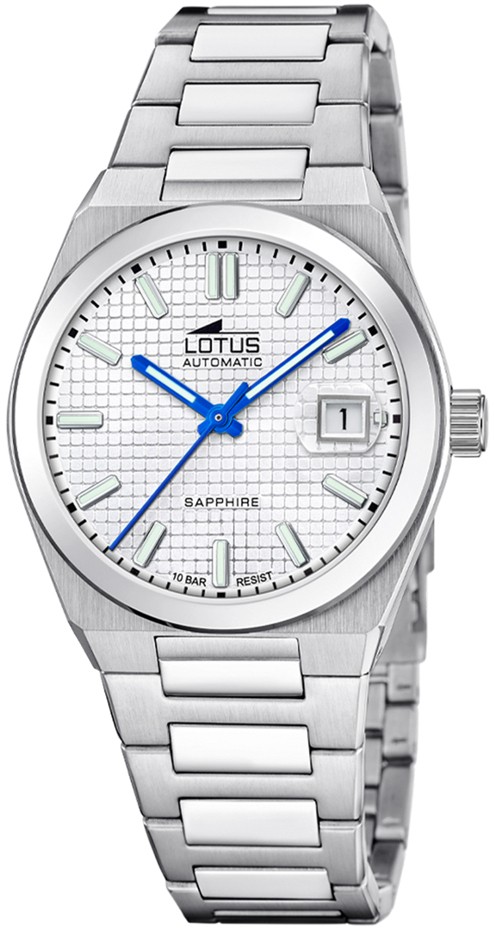 LOTUS MEN'S SILVER AUTOMATIC STAINLESS STEEL WATCH BRACELET 18999/1