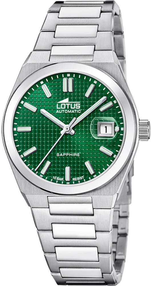 LOTUS MEN'S GREEN AUTOMATIC STAINLESS STEEL WATCH BRACELET 18999/3