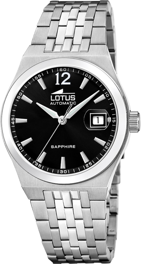 LOTUS MEN'S BLACK AUTOMATIC STAINLESS STEEL WATCH BRACELET 19000/5