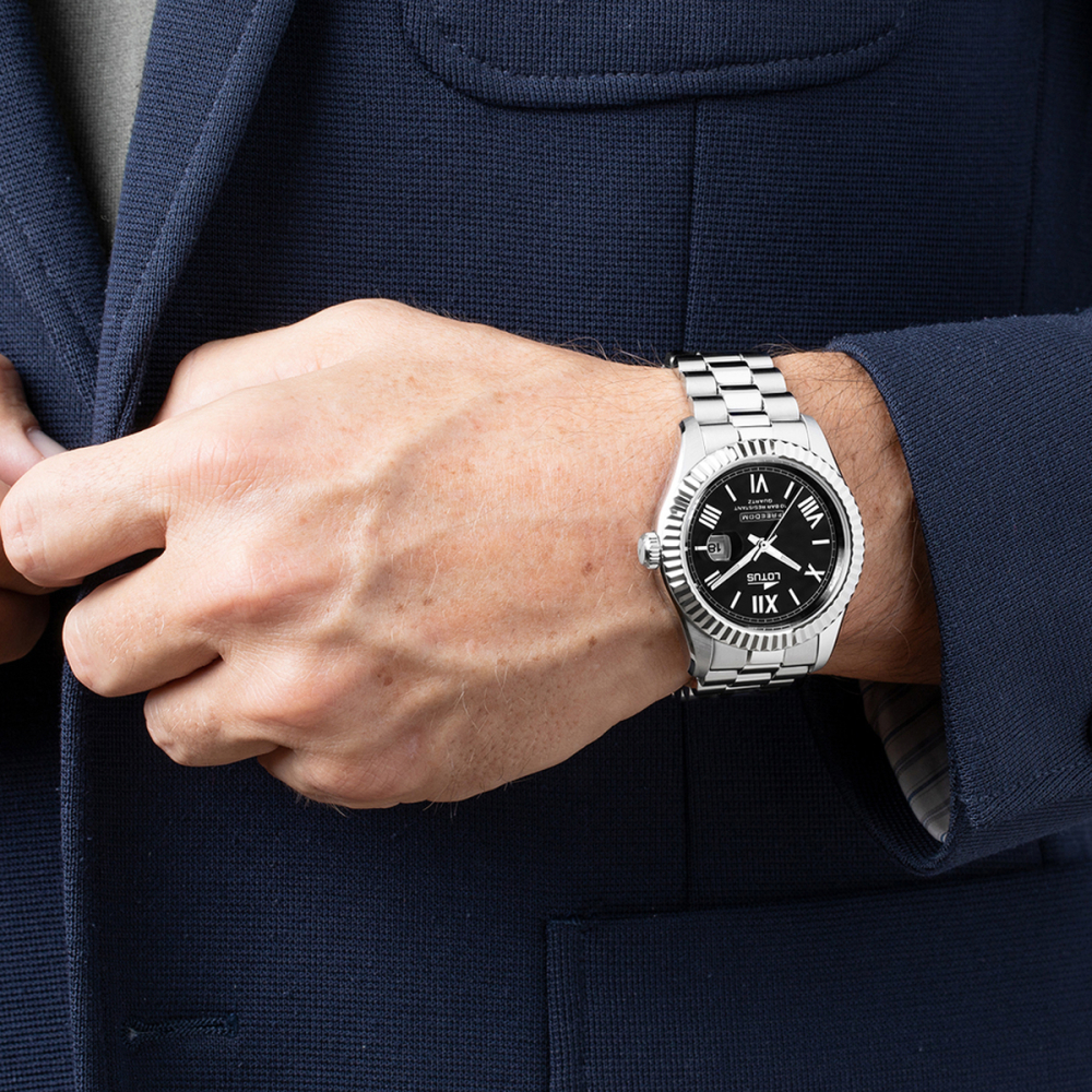 LOTUS MEN'S BLACK WATCH 19002/5
