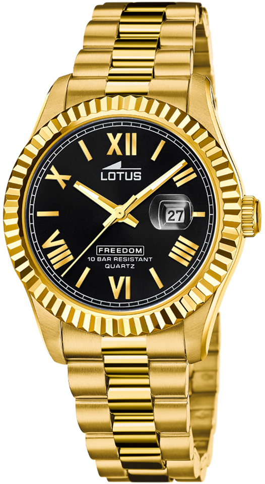 LOTUS MEN'S BLACK WATCH 19005/2