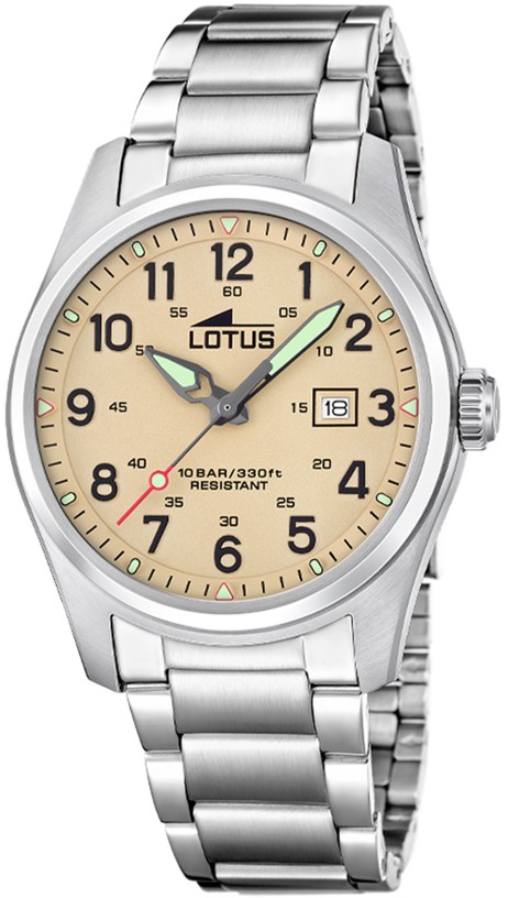LOTUS MEN'S BROWN MINIMALIST FOR HIM STAINLESS STEEL WATCH BRACELET 19054/1