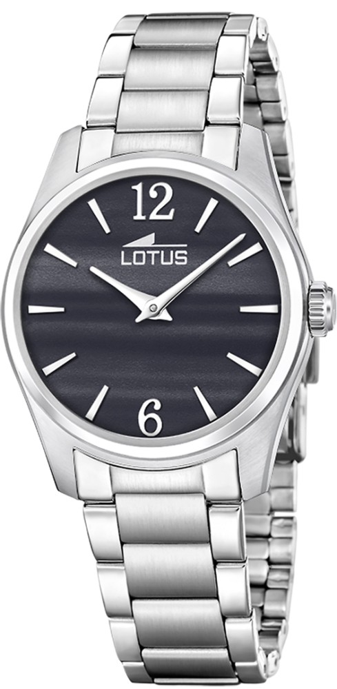 LOTUS WOMEN'S BLACK STAINLESS STEEL WATCH BRACELET 19061/6