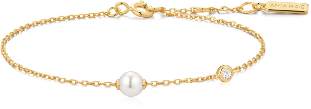 Gold Pearl Sparkle Bracelet S