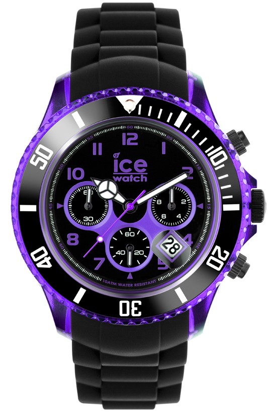 Ice-Watch IW000681 Chrono Black Purple Big Herren Uhr