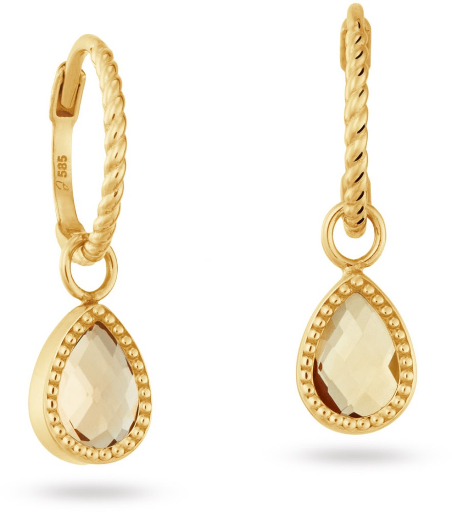 Jackie Amstel Citrine Hoops 585