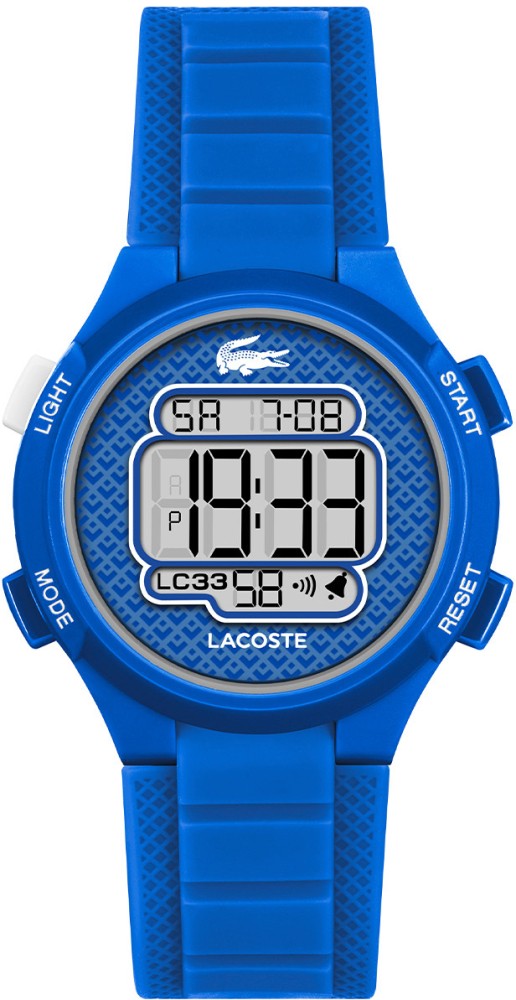 Lacoste LC2030066 LC33 Digi Kunststof Blauw 34mm