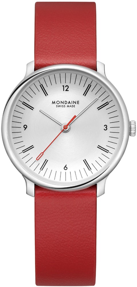 Doppio 33mm staal leer rood