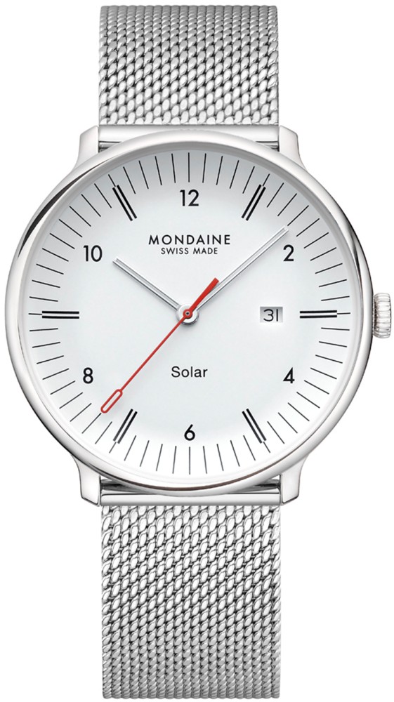 Doppio 41mm staal mesh zil solar