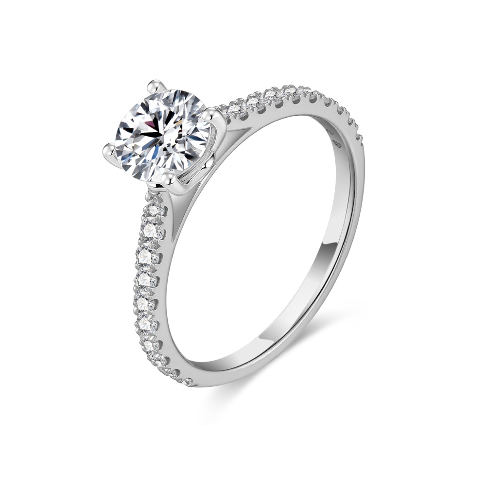 Gisser Jewels PT950 Lab Grown Diamond Ring | 1.00+0.29 CT