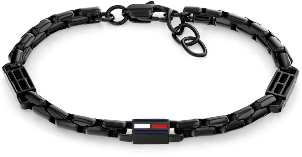 Tommy Hilfiger Jewels TJ2790676 Armband Heren 3D Flag Zw 19cm