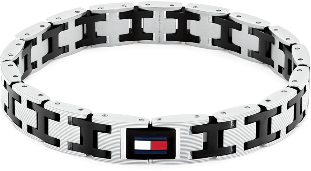Tommy Hilfiger Jewels TJ2790684 Armband Heren H-Link Bico/Zw 19cm