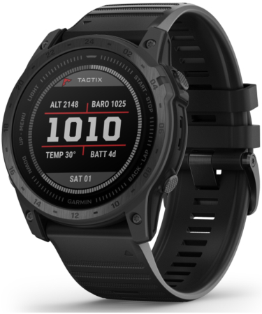 Garmin Tactix 7 Standard Editon - Zwart Premium Tactical watch met silicone band - 010-02704-01