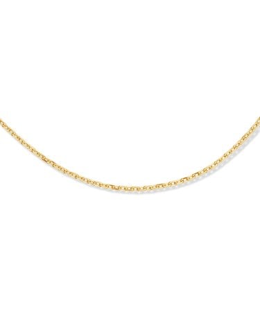 Glow 201.2860 Unisex Kette Diamantierter Anker 1,35 mm 60 cm 14 Karat Gold