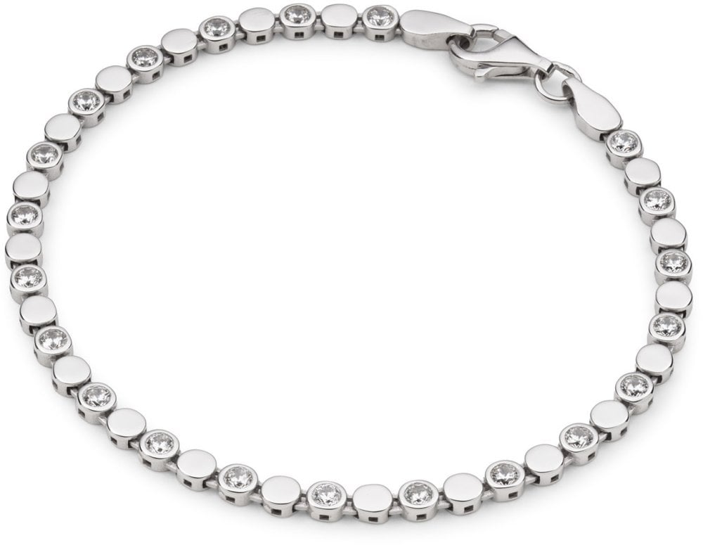 Glow 104.0984.19 Unisex Armband Fantasie 19 cm Silber