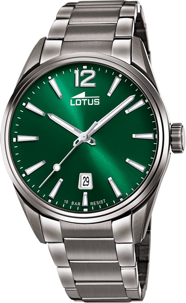 LOTUS MEN'S GREEN CHRONO 316L STAINLESS STEEL WATCH BRACELET 18684/4