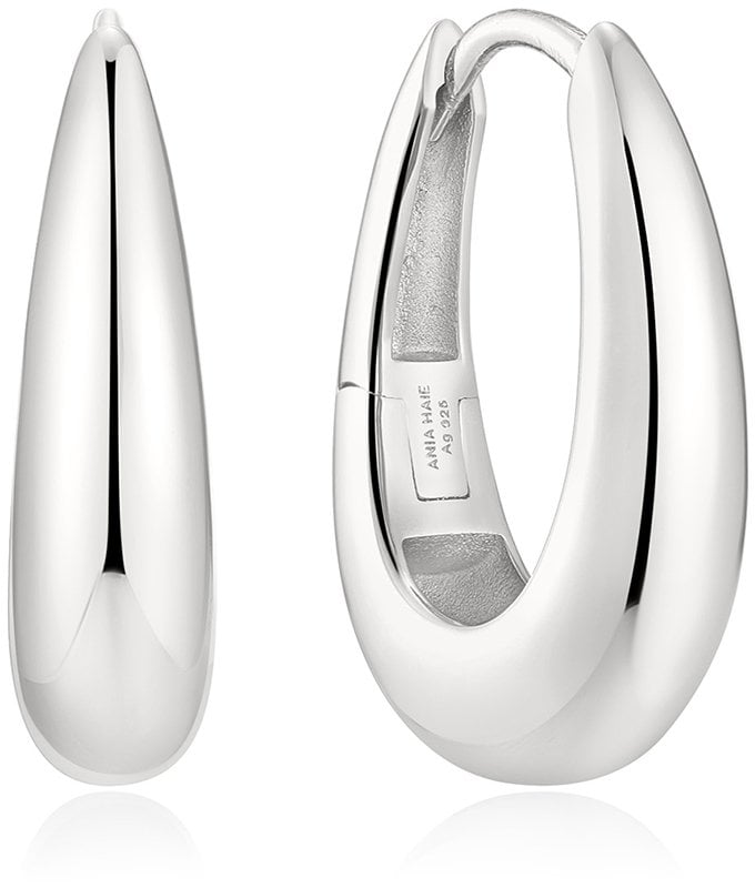 Ania Haie AH E078-11H Fluid Light Damen Ohrringe - Creolen, Silber
