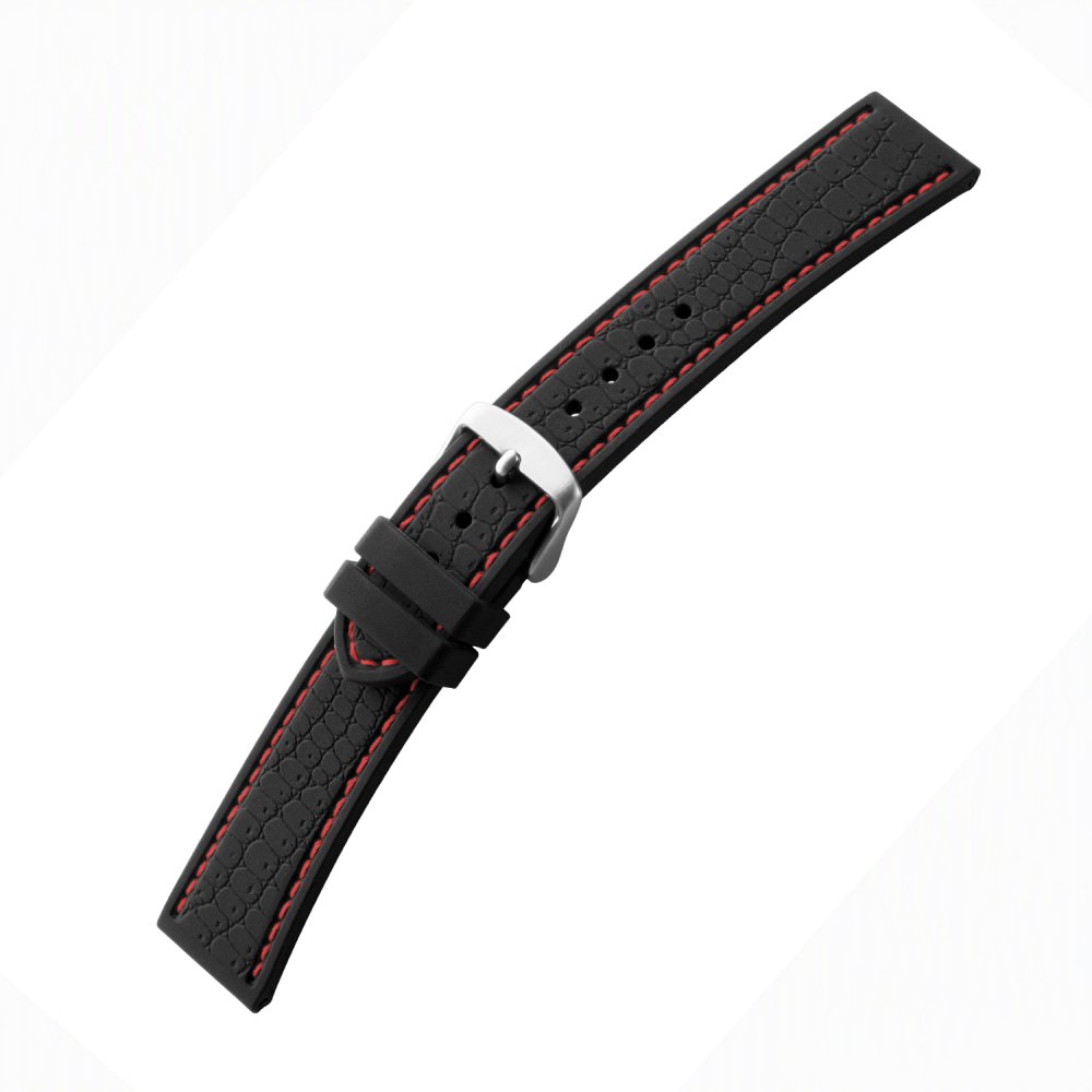BE 18-18 Siliconen Zwart Rood
