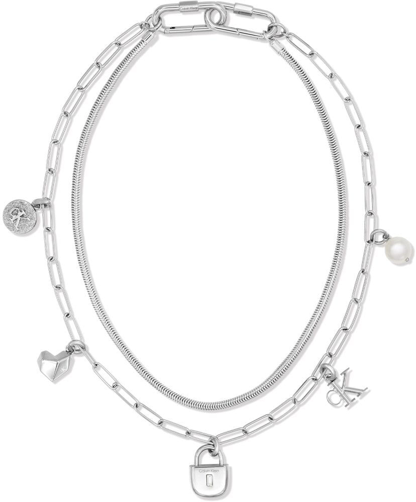 CJ Layered Charm dms stl zil neck