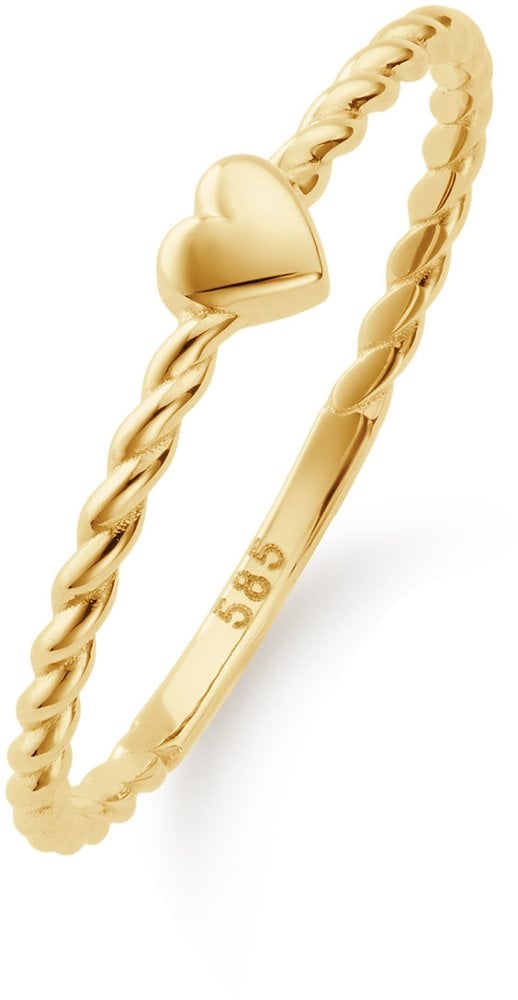 Jackie Gold JKR26.683 Damen Ring Antelope Herz 2 mm 14 Karat Gold