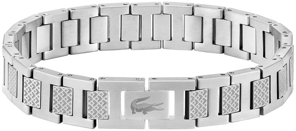 Lacoste METROPOLE Heren Armband - Staal Zilverkleurig LCJ2040117